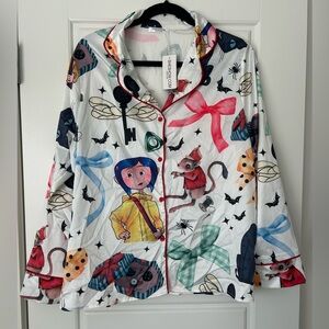Cartoon Print Pajama Set Size M